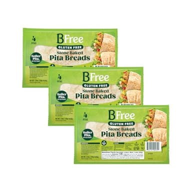 Bfree Gluten Free Stone-Baked Pita Bread, 7.76 Oz. (Pack of 3)
