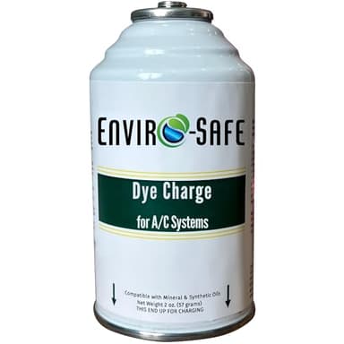 ENVIRO-SAFE UV Dye Charge – Leak Detector for R1234YF, R134a, R12, R22, R600a, R290 & More | Fluorescent AC Leak Detection Dye - Single Can (Can Only)