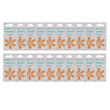 Power One Size 13 Hearing Aid Batteries (120) (p13-120)