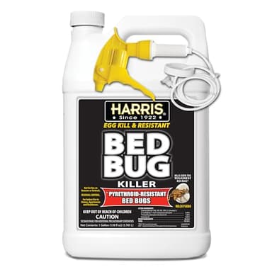 Harris Toughest Bed Bug Killer, Liquid Spray with Odorless and Non-Staining Extended Residual Kill Formula (Gallon)