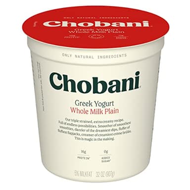 Chobani® Whole Milk Plain Greek Yogurt 32oz