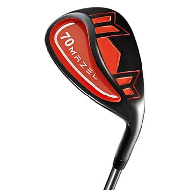 MAZEL Golf Wedge for Men & Women - Forged Lob Wedge,Escape Bunkers and Quickly Cuts Strokes Around The Green,High Loft Golf Club Wedge (Orange, 70 Degree)