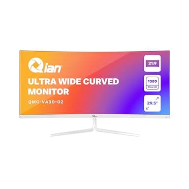 30 inch Curved Monitor - Ultra Wide FHD 1080P 200Hz Curved Office Monitor, Anti-Glare Screen VA Panel, 21:9 WFHD(2560x1080P) 16.7M Display Colors 95% sRGB, Freesync, 1500R PC Monitors, HDMI DP Display