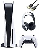 Playstation 5 Disc Version PS5 Console Bundle with Pulse 3D Wireless Headset with U Deal HDMI (Renewed)