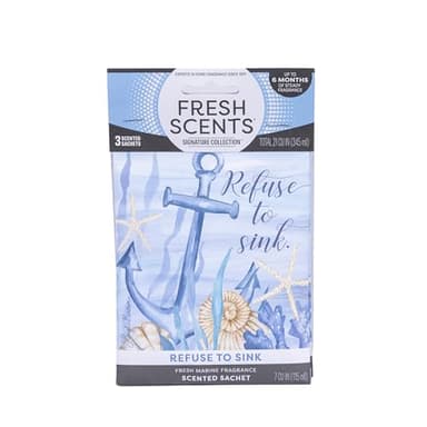 Fresh Scents | Scented Sachet Packet | Refuse to Sink | Air Freshener Bags for Drawers, Closets, Cars | 3 Pack | Long Lasting Home Fragrance