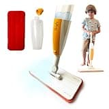 Quiggly Toy Spray Mop for Kids - Toddler Cleaning Set with Real Water Sprayer - Montessori Mini Mop & Sweeper - Kid Mop - Just Squeeze & Spray