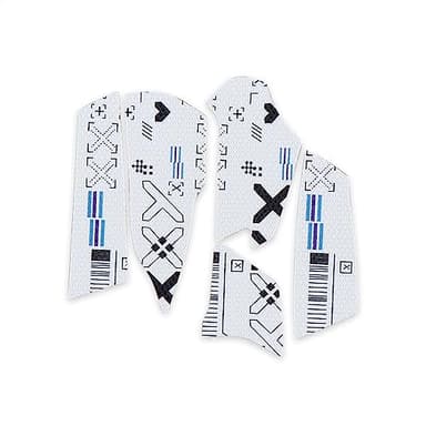 HUYUN Mouse Side Panels/Anti Sweat Paste Grip Tape Replacement for Logit G502 X Lightspeed Wireless/Wired / G502 X Plus Gaming Mouse (G502 X White Grip Tape)