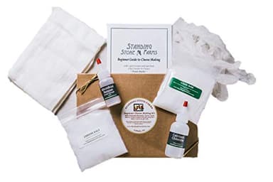 Standing Stone Farms Basic Beginner Cheese Making Kit - Mozzarella, Burrata, Burricota, Chevre, Ricotta, Mascarpone & Butter!