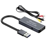 USB Video Capture Card for VHS/HDMI/AV/RCA - Analog to Digital Video Converter - VHS to Digital/USB/RCA Converter - Compatible with Mac/Windows/Linux