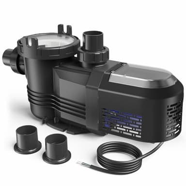 AQUASTRONG Variable Speed Pool Pump, 220V, 1.5 HP, 8189GPH, In/Above Pool Pump, Energy Efficient, High Flow, Powerful Self Primming Swimming Pool Pumps with Filter Basket