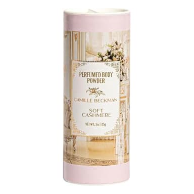 Soft Cashmere Scented Talc-Free Body Powder, Perfumed Dusting Powder, Camille Beckman, 3 Ounce