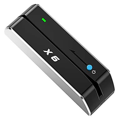 X6 BT Bluetooth Magnetic VIP Card Reader Writer USB 3 Tracks Swipe Encoder [Upgraded Version]