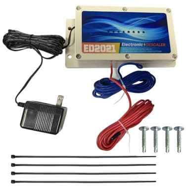 Conoouxl Electronic Water Descaler System Whole House Water Descaler Alternative Electronic Salt Free Hard Water Conditioner Remove Limescale Prevent Deposits Build Up Suitable for Various Pipes