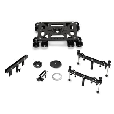 PROAIM Breeza Video/Film Solid Camera Dolly Slider with Track End. Adapts Mitchell, Flat, 75mm & 100mm Camera Heads & Light Cranes. Overslung/Underslung Operations - Hi-hat/Low-hat Mode (DL-BRZA-01)