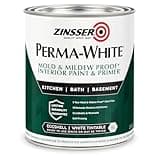 Zinsser 02774 PERMA-WHITE Mold & Mildew Proof Interior Paint, Quart, Eggshell White