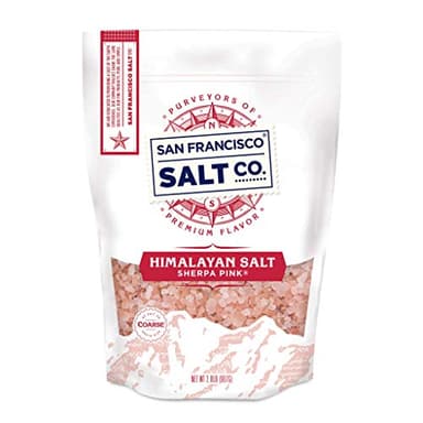 Sherpa Pink Himalayan Salt – Coarse Grain, 2 lbs. | All-Natural, Gluten-Free, No Additives | Perfect for Everyday Cooking & Recipes, Ideal for Grinders & Salt Mills