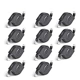 Zerone CAT 6 Ethernet Cable Ultra Flat, Adjustable Retractable CAT6 RJ45 LAN Network Cable Patch Shielded Flat Ethernet Cord(2M) (10 Pcs)