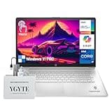 HP 17 Inch Laptop Touchscreen Computer, 17.3" HD+ Touch Screen Business Laptop PC, Intel Core i7, 64GB RAM 2TB SSD,Windows 11 Pro, Copilot AI, 10-Key Number Pad, Fingerprint, YGYTE