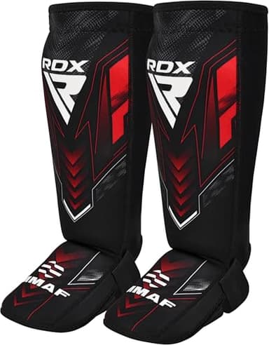 RDX IMMAF Approved Shin Guards, Competition Level Neoprene Shin Pads for Sparring and Grappling, MMA Kickboxing, Professional Shin Insteps Protection, Men Women
