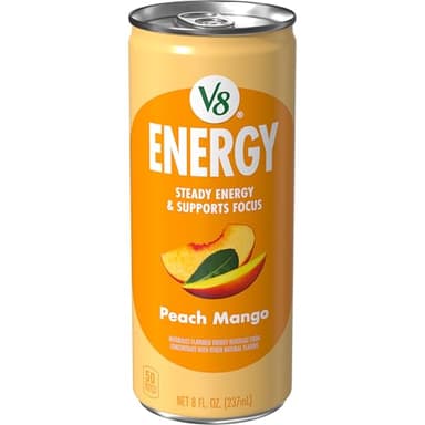 V8 Energy Peach Mango Energy Drink, 8 fl oz Can