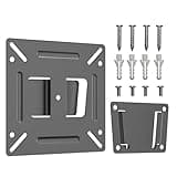 ASMXQY Monitor Wall Mount for Most 14-24" TVs, Universal Camper Small TV Wall Mount Bracket Fixed RV TV Mount Max Load 33lbs VESA up to 100x100mm 17 19 22 23 inch Low Profile Computer Monitor Mounts
