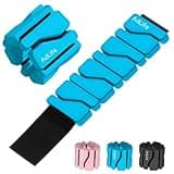 ADLIFE Adjustable Wrist Ankle Weights for Women Men Kids, 2 Lbs Wearable Arm Leg Weights Set of 2(1 Lb Each), Weighted Wristbands Exercise Weights for Walking Running Pilates Yoga Travel Pool Exercise Home Gym Workout