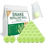 ZHEN TING 24 Pack Snake Repellent for Yard Powerful, Snake Away Repellent for Outdoors, Moth Balls for Snakes, Pet Safe Snake be Gone for Lawn Garden, Black