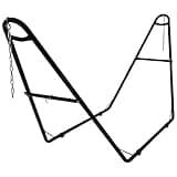 Sunnydaze Universal Double Hammock Stand Only - 550-Pound Capacity - Heavy-Duty Hammock Stand for Outside - Fits 9 to 14 Foot Hammocks - Black