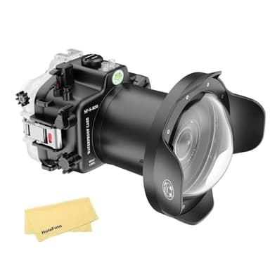 Seafrogs Underwater Housing for Canon EOS R50, 40M Waterproof Case with WA005A Long Dome Port Kit, Waterproof Scuba Diving Case for Canon R50+24-70mm f/2.8, EF 24-105mm f/4
