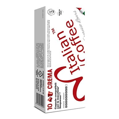 Italian Coffee for Espresso Lovers capsules compatible with Nespresso Original machines (100 Crema regular pods, 100 Count (Pack of 1))