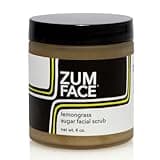 Zum Indigo Wild Face Sugar Facial Scrub - Natural Sugar Scrub - Soothing Facial Exfoliator with Jojoba Oil, Coconut Oil & Olive Oil - Lemongrass - 4 Oz