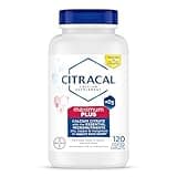 Citracal Maximum Plus, 650 mg Calcium Citrate, easily absorbed and highly soluble with 25 mcg (1000 IU) Vitamin D3, Bone Health Support, Calcium Supplement for Ages 12+, 120 Count