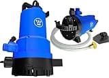 Westinghouse 1/4 HP Utility Pump, 1600 GPH Submersible Water Pump / 950 GPH Non-Submersible Water Transfer Pump, Water Pump Pool Draining, Flooded Basement, 10 feet power cord, Sump Pump Submersible