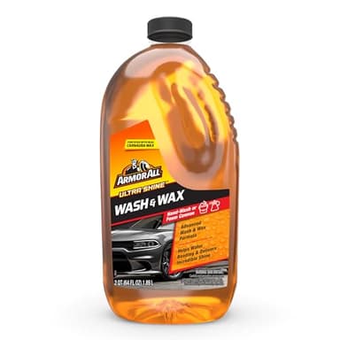 Armor All Ultra Shine Car Wash and Car Wax by Armor All, Cleaning Fluid for Cars, Trucks, Motorcycles, 64 Fl Oz Each