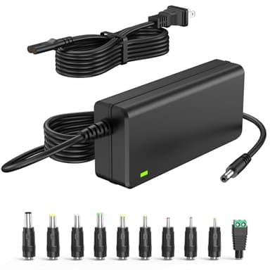 42V 1.7A 1.5A 1A 0.5A Power Cord Charger DC in 42V Adapter with 10 Interchangeable Jacks Power Supply for Devices Within 42Volt 1700mA 1600mA 1500mA 1000mA 800mA 500mA 400mA 300mA 200mA 100mA