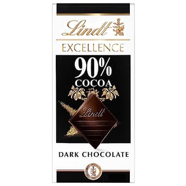 Lindt EXCELLENCE 90% Cocoa Dark Chocolate Bar, Dark Chocolate Candy, 3.5 oz. (12 Pack)