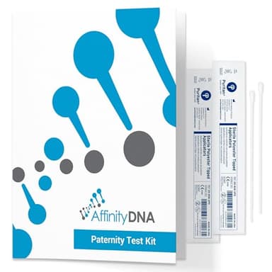 AffinityDNA Paternity DNA Testing Kit - 99.99% Accurate Genetic Swab Test | 21 Loci Paternity Home DNA Test Kits for Father and 1 Child | Results in 4 Working Days | Laboratory Fee Not Included