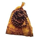 Rudraksha Mala with Gomukhi japa Bag 108 Beads Hare Krishna Mala Puja samagri