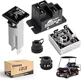 10L0L Golf Cart Battery Charger Repair Kit for Club Car 48V PowerDrive 2,OEM# 22110, Include 30A Relay, Diode Rectifier and Circuit Breaker