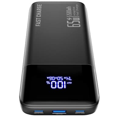 2026 Laptop Portable Charger Power Bank, 26800mAh 65W Compact USB C Laptop Power Bank, PD QC Fast Charging 3-Output Battery Pack for MacBook iPad Tablet Steam Deck iPhone 17 16 15 14 Samsung S24