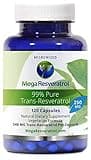 Mega Resveratrol, Pharmaceutical Grade, 99% Pure, Micronized Trans-Resveratrol, 120 Capsules, 250 mg per Capsule. Purity Certified. Absolutely no Toxic Inactive Ingredients Added.