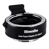 Commlite CM-EF-EOS R Lens Adapter, Electronic Auto-Focus EF to R Mount Adapter for Canon EF/EF-S Lens to EOS R, EOS RP, EOS R6, EOS R5 Series Mirrorless Cameras