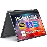FUNYET Touchscreen Laptop Computer, 14 Inch 2 in 1 Gaming Laptop, Intel N100, 16GB RAM 512GB SSD, 1920 x 1080, Fingerprint Unlock, Backlit Keyboard, Wi-Fi 6, BT5.2, Windows 11 Pro