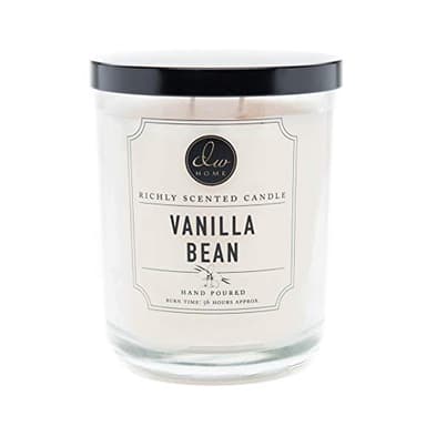 DW Home Vanilla Bean Scented Candle for Home, 15 oz, Large Double Wick Candle Jar, Up to 56H Burn Time, Luxury Scented Candle for Relaxation, Gifting, Home Decor