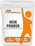 BulkSupplements.com MSM Powder - Methylsulfonylmethane, MSM Supplement - MSM Pure Powder, MSM 3000mg - for Joint Health, Gluten Free, 3000mg per Serving, 500g (1.1 lbs) (Pack of 1)