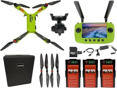 Xpece Waterproof Fishing Drone. With 7 pound bait release and 4k camera ready to fly. Fish More Combo