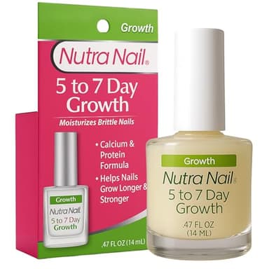 Nutra Nail 5 to 7 Day Growth Treatment - Fast Keratin Nail Hardener & Nail Strengthener for Thin Nails, Brittle & Damaged (0.47 Fl Oz)