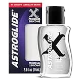Astroglide Silicone Lube (2.5oz), X Premium Personal Lubricant, Uber Long-Lasting Silky Sex Lube, Waterproof for Wet Water Play, Travel-Friendly Size