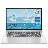 HP Premium 17.3" Touchscreen Laptop, 8-Cores Intel Core i3-N305, 16GB RAM, 128GB eMMC + 1TB SSD, Webcam, HDMI, Wi-Fi 6, Windows 11 S, Silver