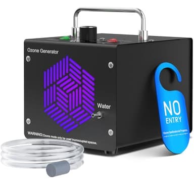 Medvoe 0zone Generator for Water & Air - O3 Air Purifier for Home & Car, Ozone Machine Odor Removal for Smoke & Pet (Black)